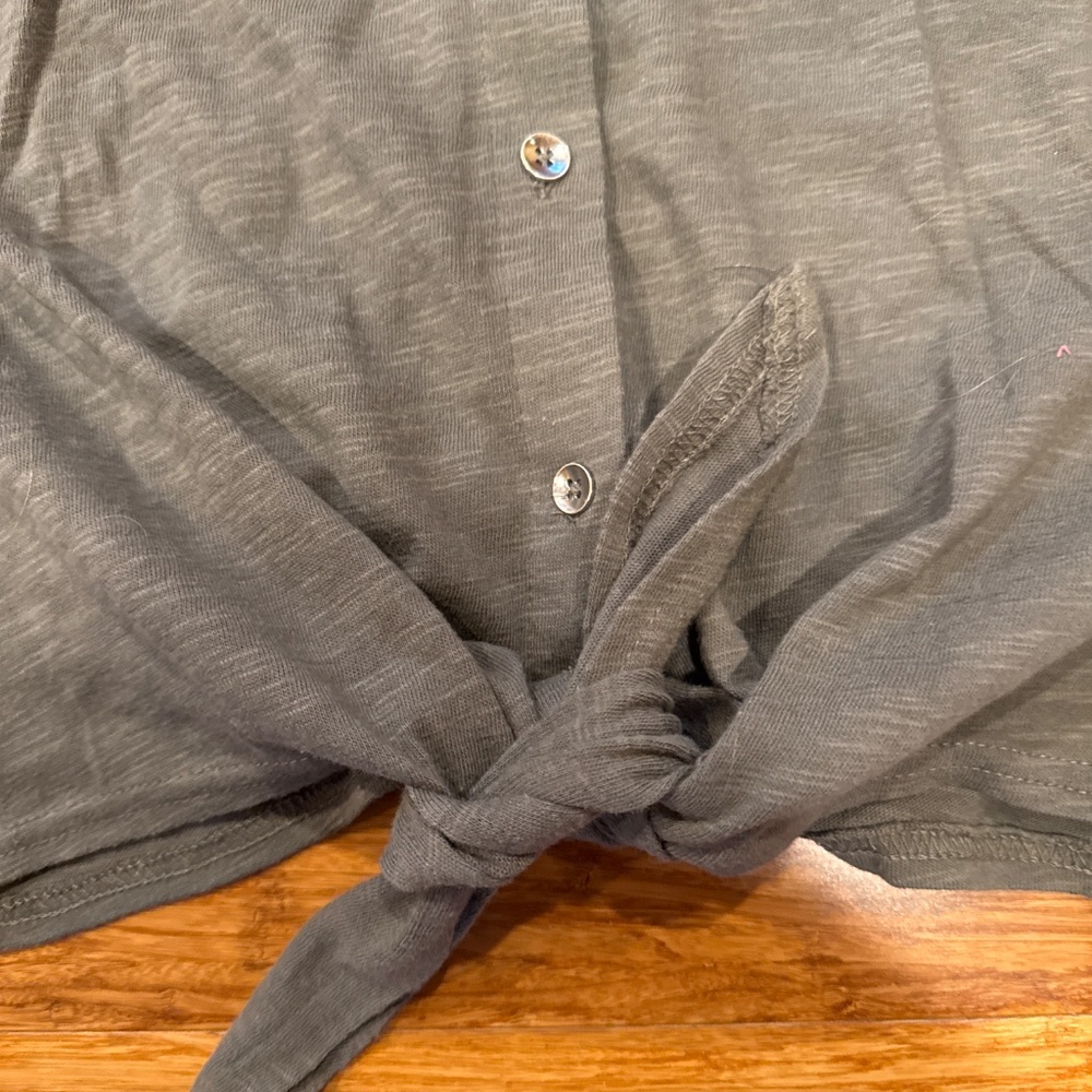 Splendid Button Down Short Sleeve Top - image 3